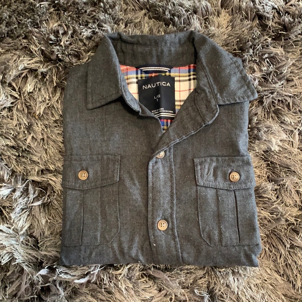 Náutica Size 7 Collar Shirt for Boys
